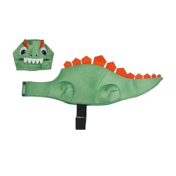 NEW Dinosaur Costume 2-Pc Pet Size XS Cat Dog (5-10 lbs) Halloween Vibrant Life - Picture 2 of 9